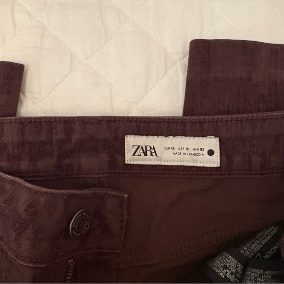 Zara Corduroy Trousers size 10 - Picture 4 of 6